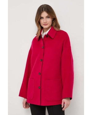 MAX&Co. płaszcz wełniany dwustronny kolor różowy przejściowy oversize
