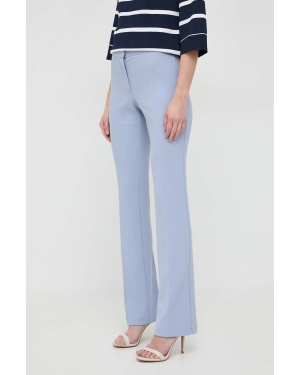 Marciano Guess spodnie damskie kolor niebieski dopasowane high waist
