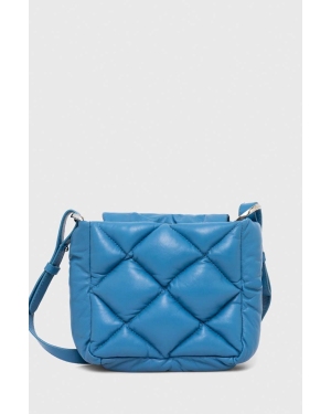 MAX&Co. torebka skórzana kolor niebieski