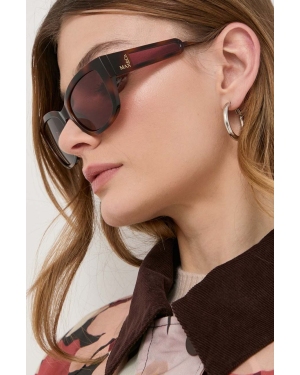 MAX&Co. okulary przeciwsłoneczne damskie kolor brązowy