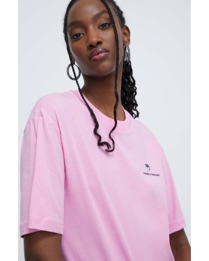 Chiara Ferragni t-shirt bawełniany damski kolor różowy