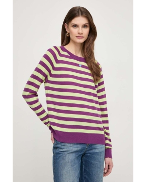 MAX&Co. sweter wełniany damski kolor fioletowy lekki