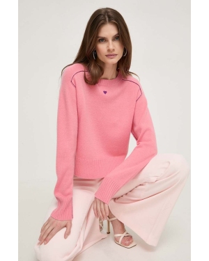 MAX&Co. sweter kaszmirowy kolor różowy