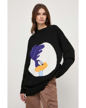 MAX&Co. sweter bawełniany x CHUFY kolor czarny ciepły