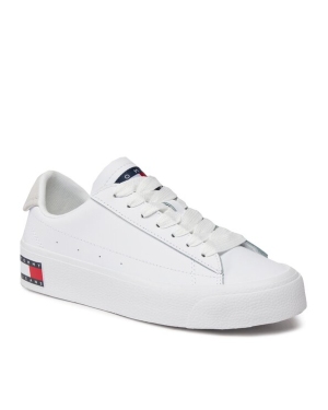 Tommy Jeans Sneakersy Tjw Vulc Flatform Sneaker Ess EN0EN02509 Biały