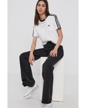 adidas T-shirt bawełniany H10201 kolor biały H10201