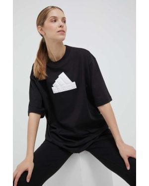 adidas t-shirt bawełniany kolor czarny H63008
