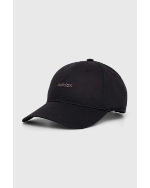 adidas czapka z daszkiem kolor czarny z aplikacją IP6317