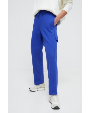 adidas spodnie dresowe kolor niebieski gładkie IW1219