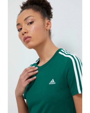 adidas t-shirt damski kolor zielony IM2789