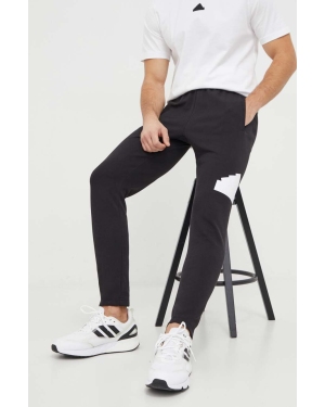adidas spodnie dresowe kolor czarny z nadrukiem IN3322