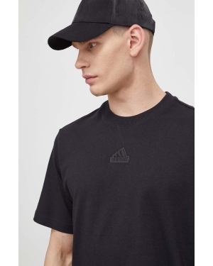 adidas t-shirt bawełniany męski kolor czarny z nadrukiem IR5266