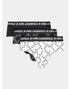KARL LAGERFELD Komplet 3 par slipów Logo Monogram Brief Set(3Pack) 225M2102 Czarny