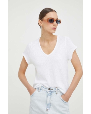 American Vintage t-shirt bawełniany damski kolor biały