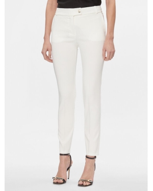 Rinascimento Spodnie materiałowe CFC0117747003 Biały Regular Fit