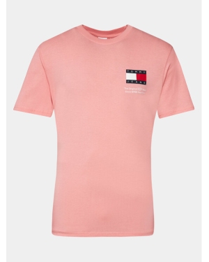 Tommy Jeans T-Shirt Essential DM0DM18263 Różowy Slim Fit