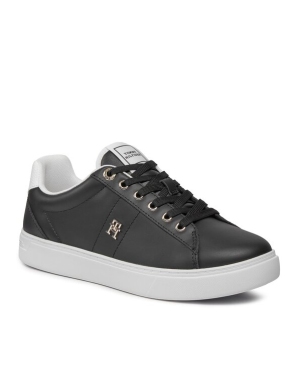 Tommy Hilfiger Sneakersy Essential Elevated Court Sneaker FW0FW07685 Czarny