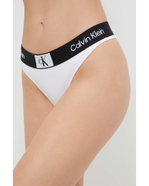 Calvin Klein stringi kąpielowe kolor biały