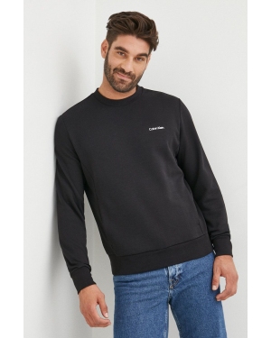 Calvin Klein bluza męska kolor czarny z nadrukiem