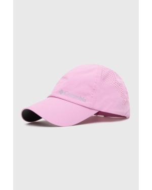 Columbia czapka z daszkiem kolor różowy z nadrukiem