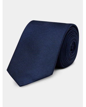 Calvin Klein Krawat Twill Solid Silk Tie K10K112320 Granatowy