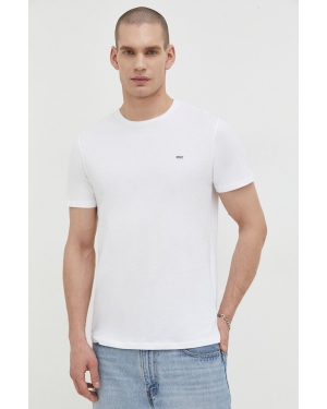 Diesel t-shirt bawełniany 3-pack męski kolor biały gładki
