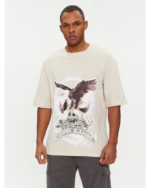 Jack&Jones T-Shirt Rush Skull 12216298 Beżowy Relaxed Fit