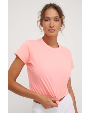 Dkny t-shirt bawełniany damski kolor różowy