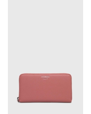 Emporio Armani portfel damski kolor różowy