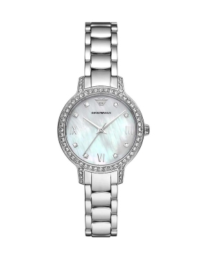 Emporio Armani zegarek AR11484 damski kolor srebrny