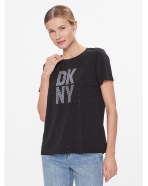 DKNY T-Shirt P3JHXDNA Czarny Regular Fit