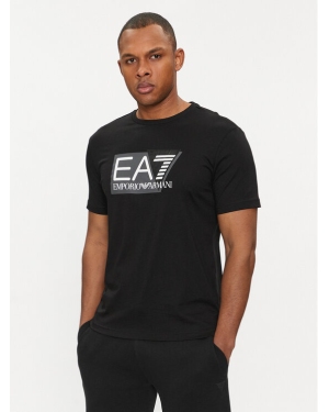EA7 Emporio Armani T-Shirt 3DPT81 PJM9Z 1200 Czarny Regular Fit
