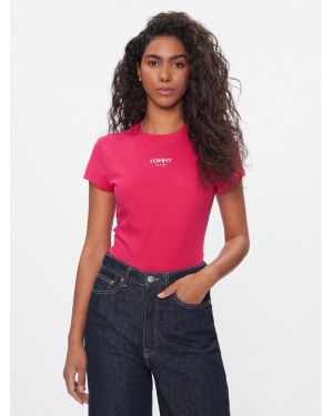 Tommy Jeans T-Shirt Bby Essential Logo DW0DW16435 Różowy Slim Fit