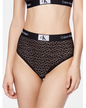 Calvin Klein Underwear Figi klasyczne z wysokim stanem 000QF7177E Czarny