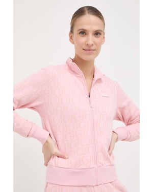 Guess bluza damska kolor różowy wzorzysta