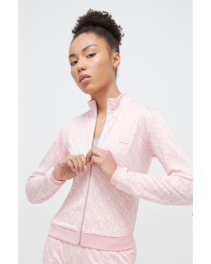 Guess bluza damska kolor różowy wzorzysta