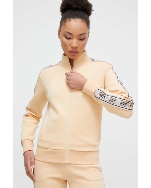Guess bluza damska kolor beżowy z aplikacją