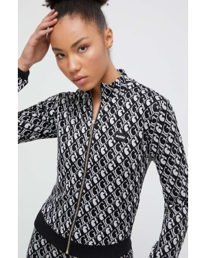 Guess bluza damska kolor czarny wzorzysta