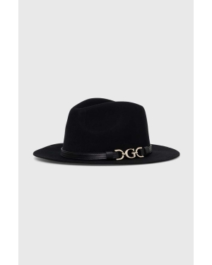 Guess kapelusz wełniany DAGAN kolor czarny wełniany AW5067 WOL01