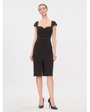 Rinascimento Sukienka koktajlowa CFC0116209003 Czarny Slim Fit