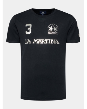 La Martina T-Shirt Reichard WMR309 JS206 Czarny Regular Fit