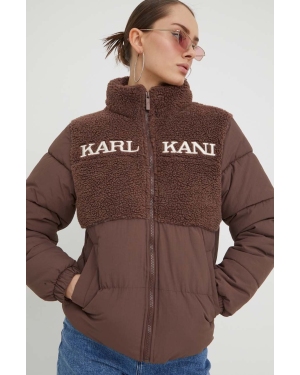 Karl Kani kurtka damska kolor brązowy zimowa