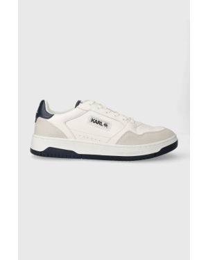 Karl Lagerfeld sneakersy skórzane KREW KL kolor biały KL53024A