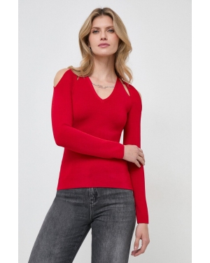 Karl Lagerfeld sweter damski kolor czerwony