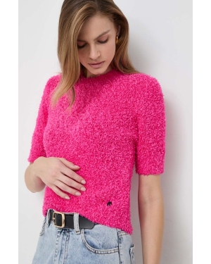 Karl Lagerfeld sweter damski kolor różowy