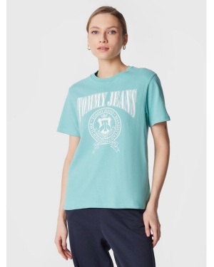 Tommy Jeans T-Shirt Varsity DW0DW14919 Niebieski Loose Fit