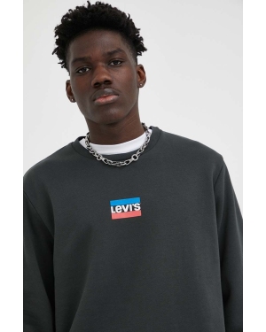 Levi's bluza męska kolor czarny z nadrukiem