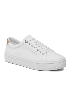 Tommy Hilfiger Sneakersy Essential Vulc Canvas Sneaker FW0FW07682 Biały