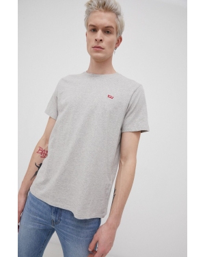 Levi's T-shirt bawełniany kolor szary melanżowy 56605.0130-Neutrals