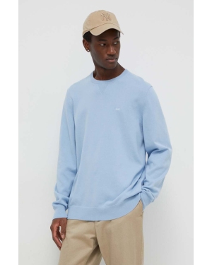 Levi's sweter męski kolor niebieski lekki z golferm